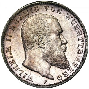 Germany, Wilhelm II, 3 Mark 1912, F Freudenstadt