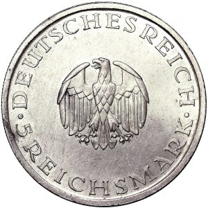 Germany, 5 Reichsmark 1929, F Stuttgart