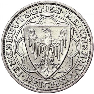 Germany, 3 Reichsmark 1927, A Berlin