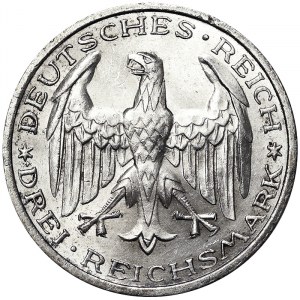 Germany, 3 Reichsmark 1927, A Berlin