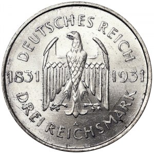 Germany, 3 Reichsmark 1931, A Berlin