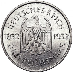 Germany, 3 Reichsmark 1932, A Berlin