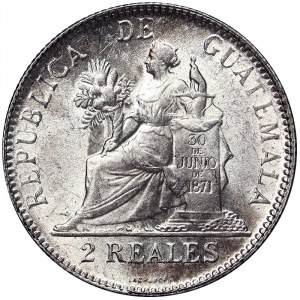 Guatemala, 2 Reales 1897
