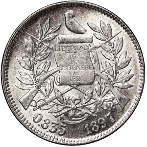 Guatemala, 2 Reales 1897