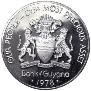 Guyana, 10 Dollars 1978