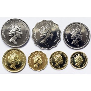 Hong Kong, Lot 7 pcs. 1988