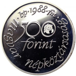 Hungary, 500 Forint 1988, Budapest