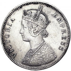 India, Victoria - Mangal Singh, 1 Rupee 1877