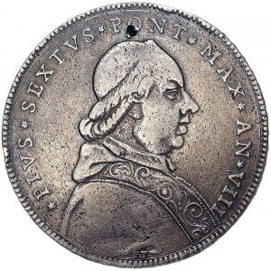 Bologna, Pio VI, Scudo da 100 Bolognini 1782