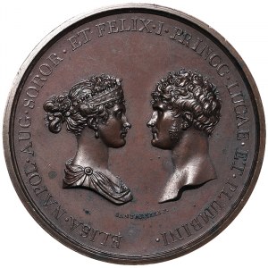 Lucca e Piombino, Elisa Bonaparte and Felice Baciocchi, Medal 1805