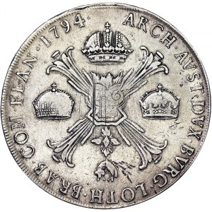 Milan, Francesco II of Asburgo-Lorena, Scudo Delle Corone 1794