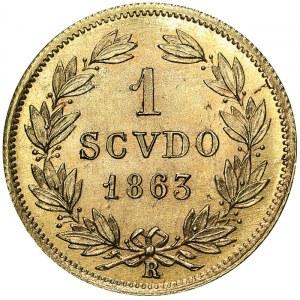 Rome (Papal State), Pio IX, Scudo 1863