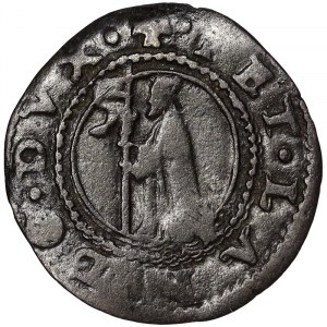 Venice, Pietro Lando, Quattrino con Doge inginocchiato n.d.