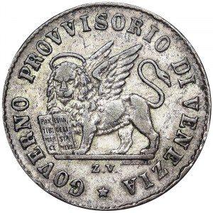 Venice, Provisional Government of Venice, 15 Centesimi 1848