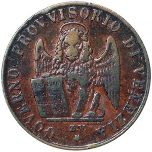 Venice, Provisional Government of Venice, 3 Centesimi 1849