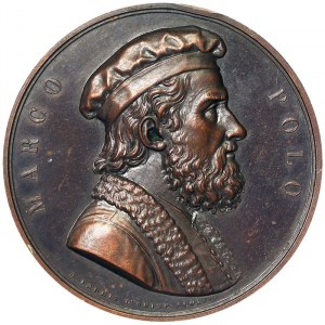 Venice, Marco Polo (1254-1324), Medal 1847