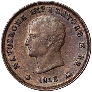 Kingdom of Italy, Napoleon I, 3 Centesimi 1813, Milan