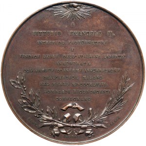 Kingdom of Italy, Vittorio Emanuele II Re Eletto Elected King, Medal 1859
