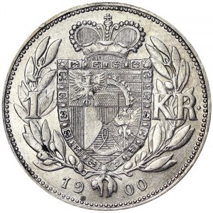 Liechtenstein, Johann II, 1 Krone 1900