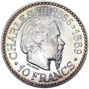 Monaco, Rainier III, 10 Francs 1966, Paris