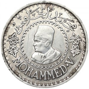 Morocco, Mohammed V, 500 Francs 1956