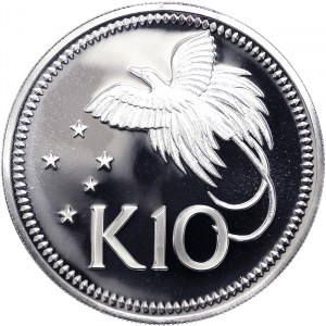Papua-Nová Guinea, 10 Kina 1975