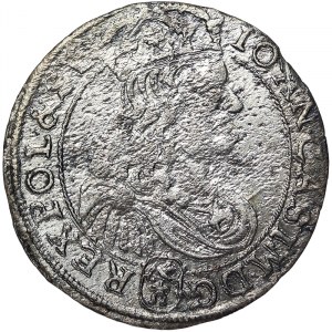 Poland, John II Casimir Vasa, Szostak (6 Groschen) 1667, Bromberg