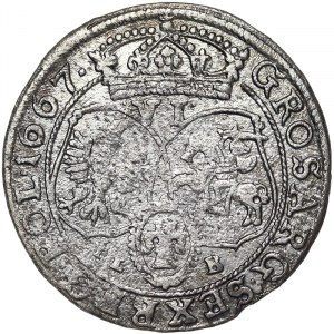 Poland, John II Casimir Vasa, Szostak (6 Groschen) 1667, Bromberg