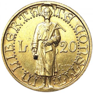 San Marino, 20 Lire 1925, Rome