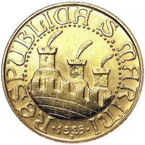 San Marino, 20 Lire 1925, Rome