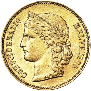 Switzerland, 20 Francs 1890, Bern