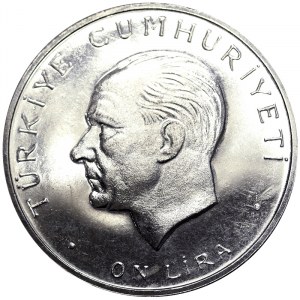 Turkey, 10 Lira 1960