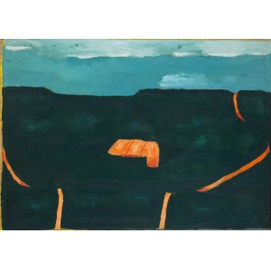 Jerzy Nowosielski (1923 Kraków - 2011 there), Abstract Landscape, 1973