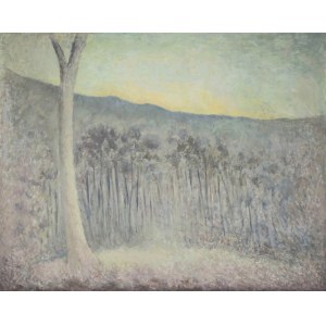 Jerzy Mierzejewski (1917 Kraków - 2012 Warschau), Landschaft mit einem Baum, 2003