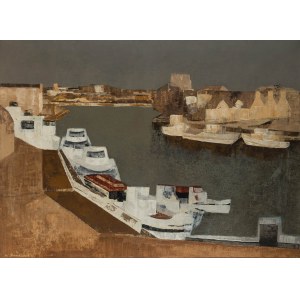Kazimierz Śramkiewicz (1914 Poniec - 1998 Gdansk), Marina in Gdansk, 1979