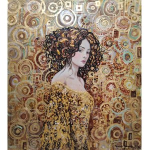 Mariola Świgulska, Hipnotyzujące spojrzenie w złotych ornamentach Klimta, 2024