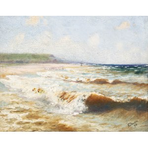 Soter Jaxa-Małachowski (1867 Wolanów - 1952 Kraków), Pejzaż nadmorski, 1898 r.