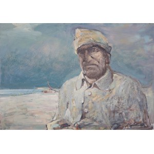 Marian Mokwa (1889 Malary - 1987 Sopot), Portret rybaka