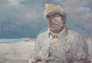 Marian Mokwa (1889 Malary - 1987 Sopot), Portret rybaka