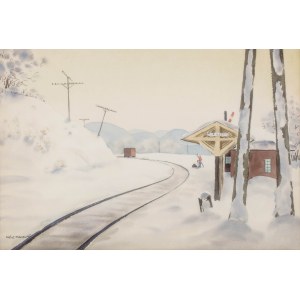 Rafał Malczewski (1892 Kraków - 1965 Montreal), Na stacji
