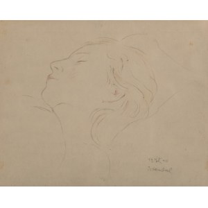 Wlastimil Hofman (1881 Praga - 1970 Szklarska Poręba), Śpiąca, 1940 r.