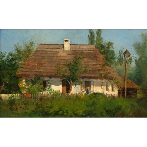 Konstanty Niemczykiewicz (1848-1917), Przed dworkiem, 1894 r.