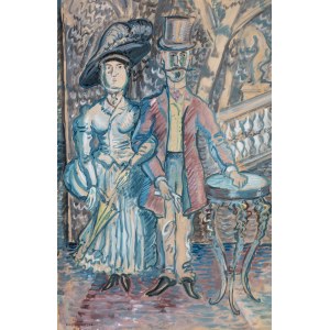 Tadeusz Dobrowolski (1899 Nowy Sącz - 1984 Kraków), Niedzielny spacer/Stare dobre małżeństwo, 1940 r.