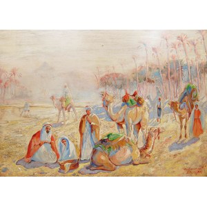 Aleksander Lashenko (1883 Annówka - 1944 Wloclawek), In the Desert, 1928.