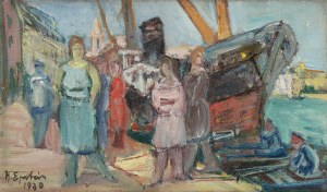 Henryk Epstein (1891 Łódź - 1944 Auschwitz), W porcie