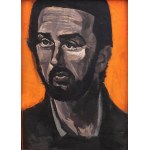 Wiesław Obrzydowski (1938 - 2017), Studium portretu (praca dwustronna), 1982 r.