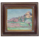 Włodzimierz Terlikowski (1873 Poraj - 1951 Paryż), Pejzaż z południa Francji/Martwa natura (obraz dwustronny), 1919 r