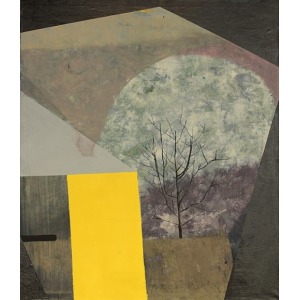 Miriam Ptak, Żółty prostokąt, drzewo i czerń