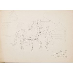 Karol KOSSAK, RUMAK PROWADZONY ZA UZDĘ, 1959