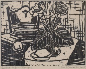Janina KRÓLIKOWSKA, MARTWA NATURA - GLOKSYNIE, 1955